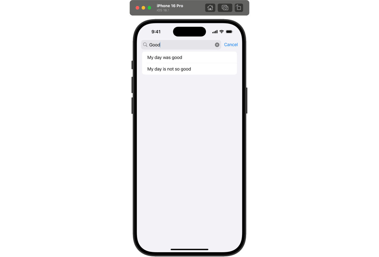 Match search