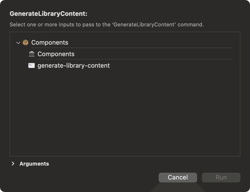 Input selection