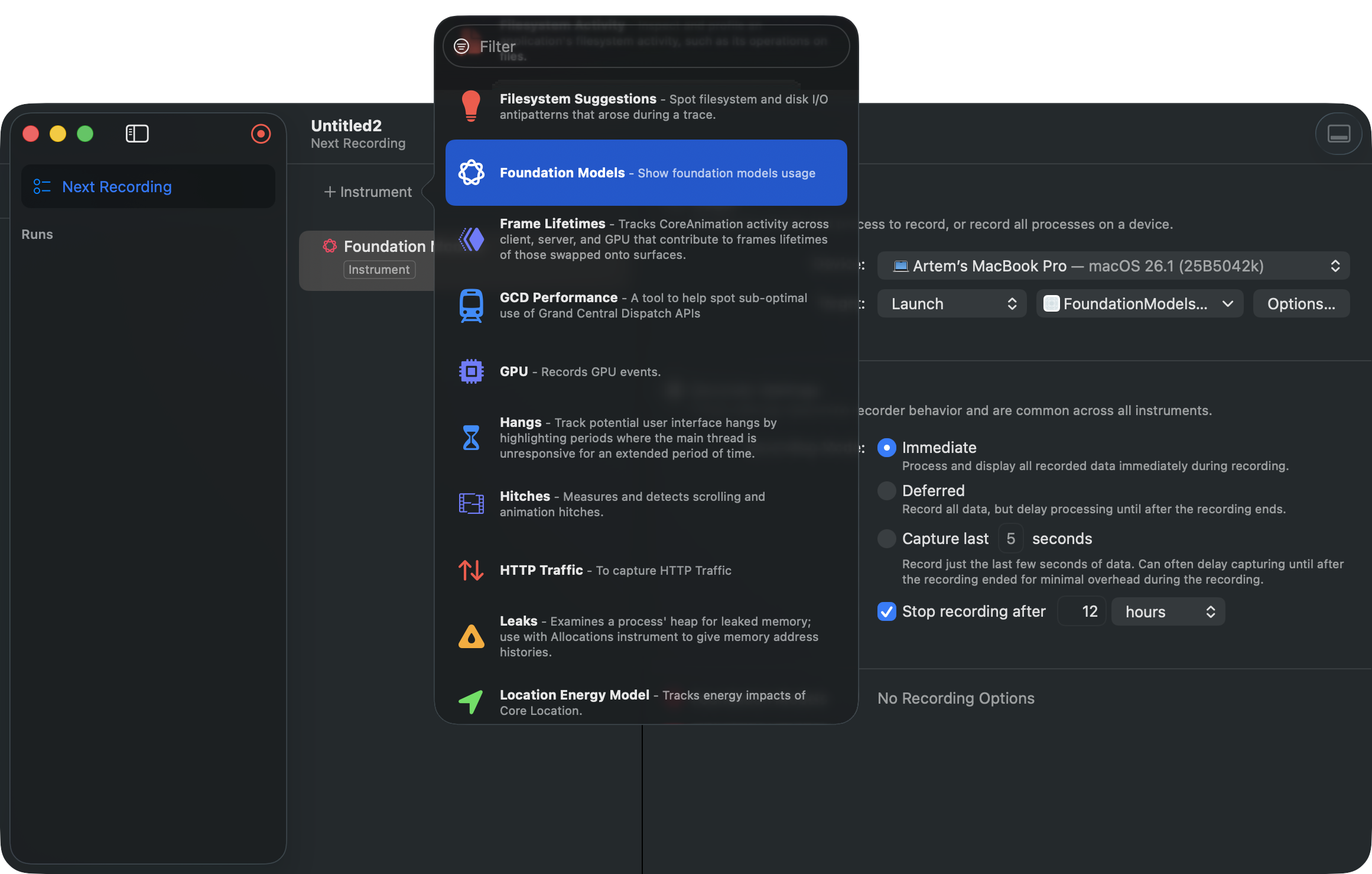Foundation Models instrument